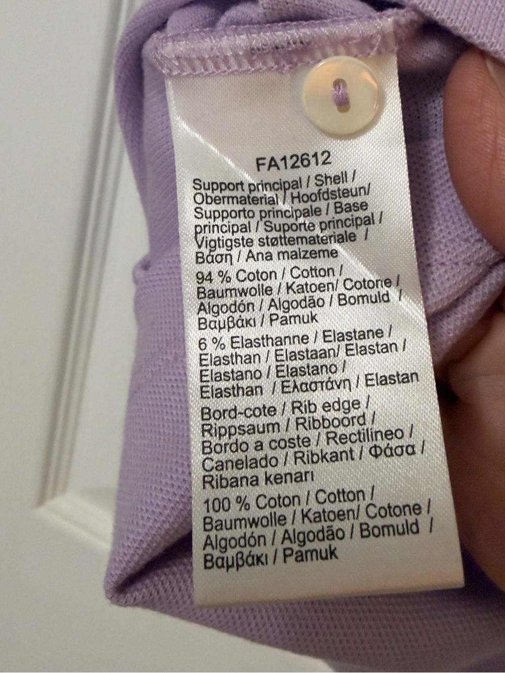 Lacoste Lavender Short-Sleeve Polo - Picture 6 of 8